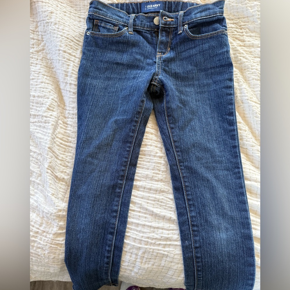 Girls' Dark Blue Skinny Jeans Old Navy Size 10